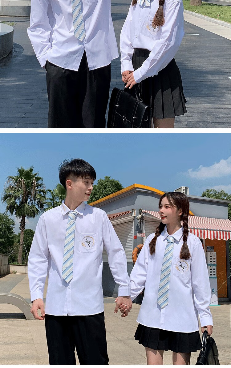 卫勒公爵男装jk制服全套原创学院风情侣长袖衬衫秋季新款开学季dk领带