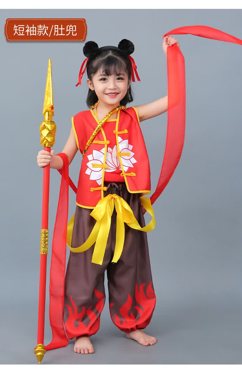 佳净六一哪咤衣服哪吒魔童降世同款动漫万圣节cos全套男女童哪吒服装