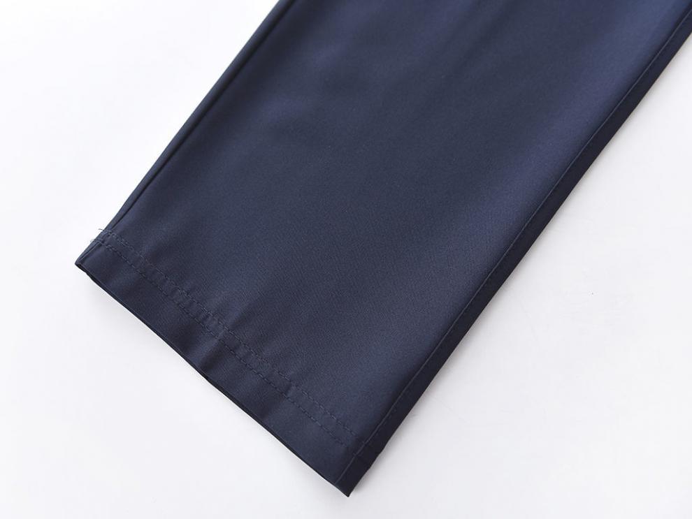 舒嘎夏款藏青色纯色男女小学初中高中学生运动长裤校服裤子y藏青色夏