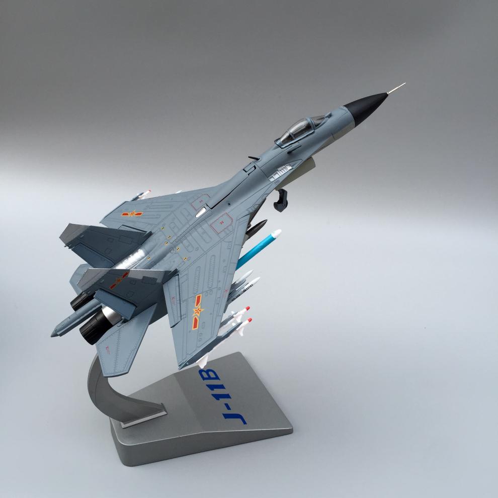 172歼11b飞机模型合金仿真j11b战斗机模型精品收藏摆件172精品版