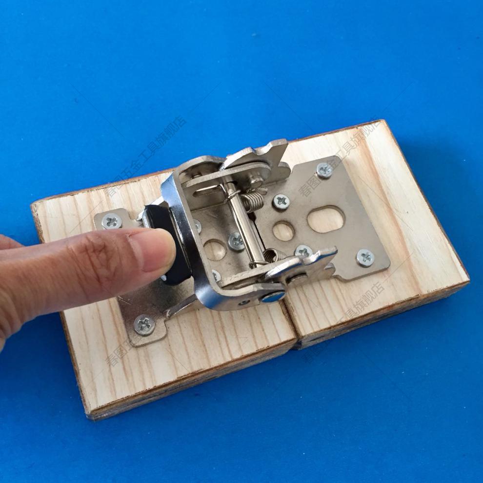 折叠枱面铰链180度平面连接 延长枱面铰 折叠桌五金件 连接件平开 镍