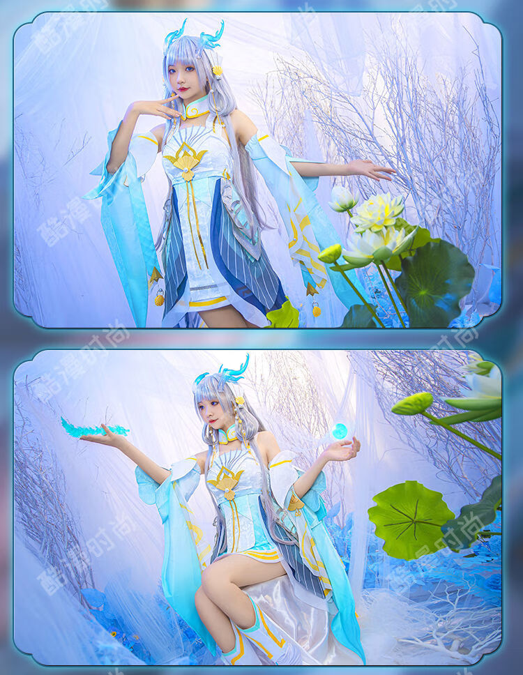 银乔黎王者荣耀西施cos服游龙清影fmvp皮肤古风古装cospl 西施游龙