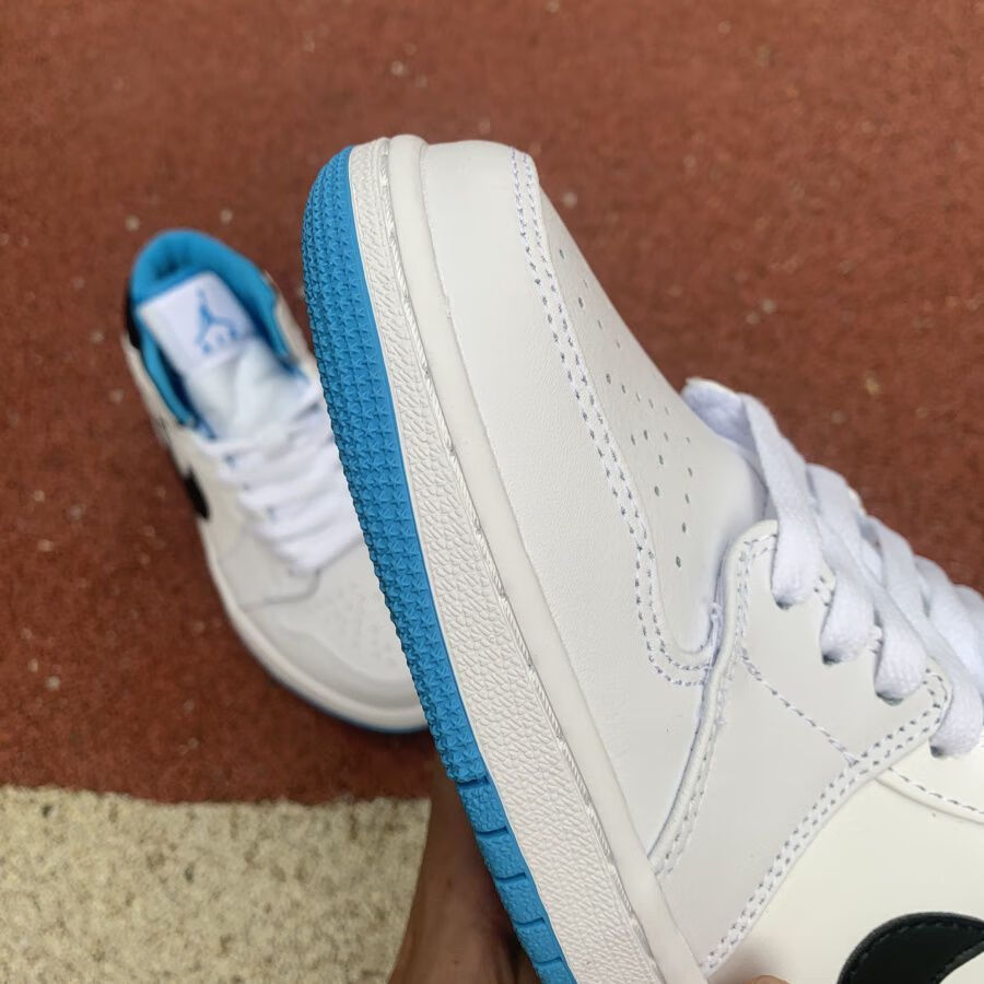 中帮白蓝 男女同款 情侣鞋 554724-141 纯原 aj1 mid 激光蓝 36【图片