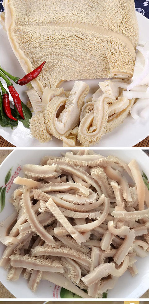 清真半熟原味牛肚新鲜 清水煮制牛肚子毛肚牛大肚牛百叶 牛肚火锅 半