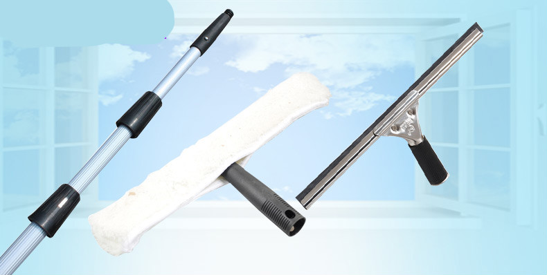 玻璃刮三件套套装擦玻璃窗器加长铝合金伸缩杆上水器物业保洁上水器