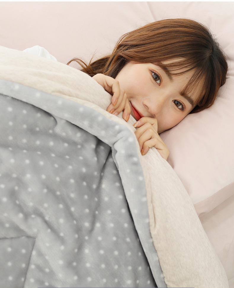 睿爸毛毯盖毯沙发被子冬季加厚珊瑚办公室午睡毯单人学生女盖腿小毯子