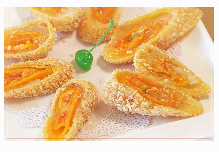 咸蛋卷油炸嘉福咸蛋卷280g袋广东潮汕粤菜潮菜油炸传统手工小吃蛋黄酥