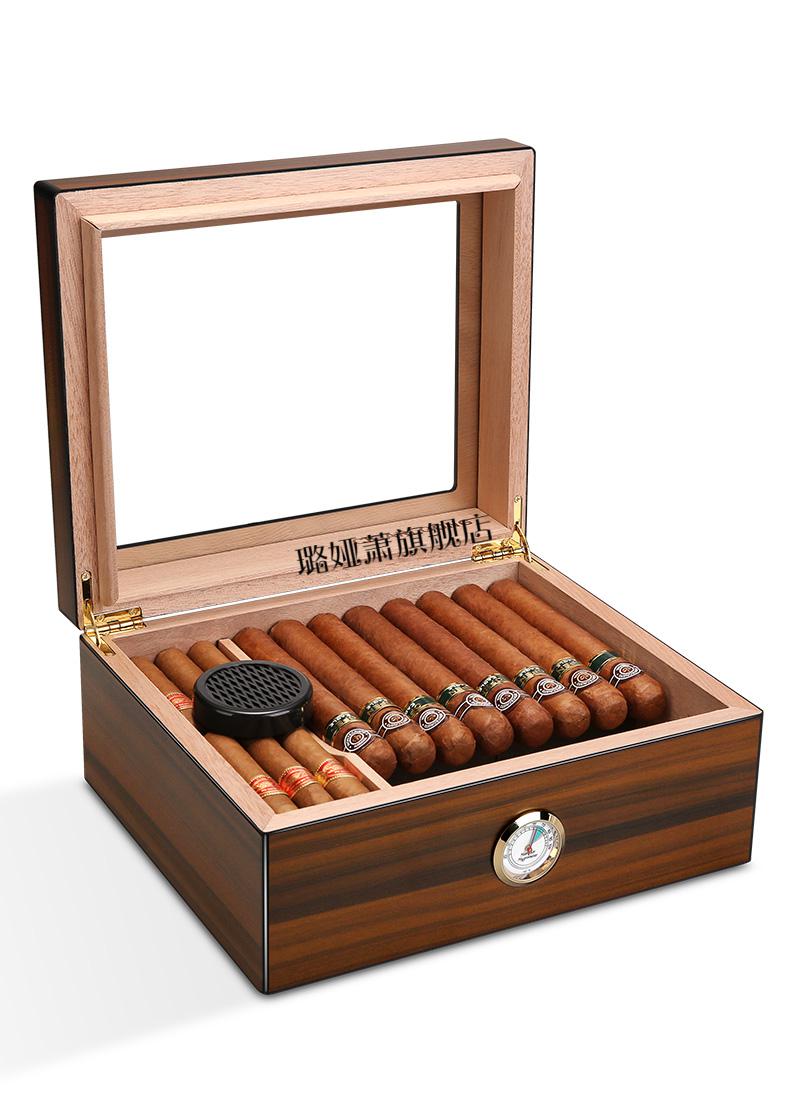 2022新款茄龙古巴雪茄盒 茄龙雪茄保湿盒雪松木雪茄盒便携式大容量