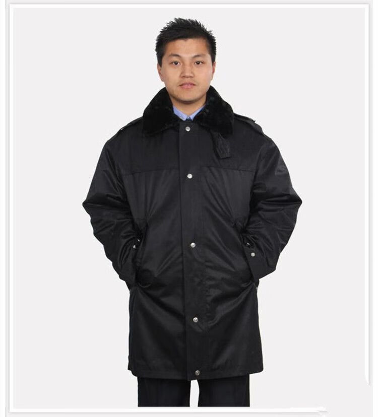 巡逻辅保安大衣冬季执勤服加厚棉袄中长多功能防寒工作服棉衣男治安