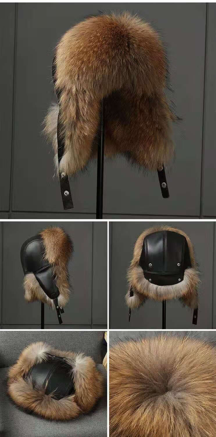 冬季狗皮帽子东北男士棉帽狐狸毛皮草雷锋帽男女青中老年冬防风寒护耳