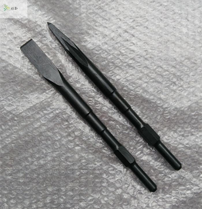 弹簧钢电镐长六角凿子 镐钎 铲墙王水泥混凝土铲墙开线槽凿定制 电镐