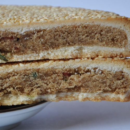 饼子随州特产李廷广麻酥饼大酥饼喜饼糕点结婚套饼单个350g 3个350克