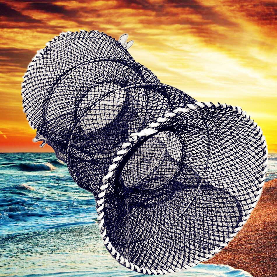 甲鱼网乌龟网虾网花篮捕鱼网螃蟹笼鳖网渔网弹簧网黑鱼网捕鱼神器