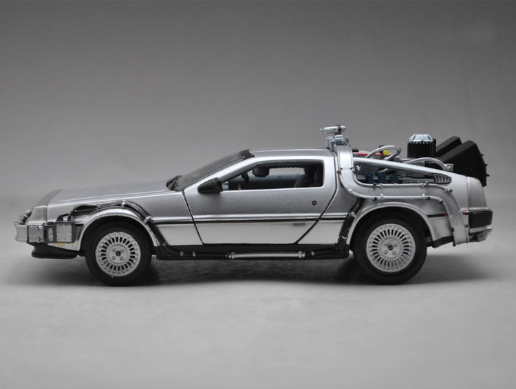 回到未来车模型 时光机电影版威利1:24 dmc头号玩家仿真汽车模型 第ii