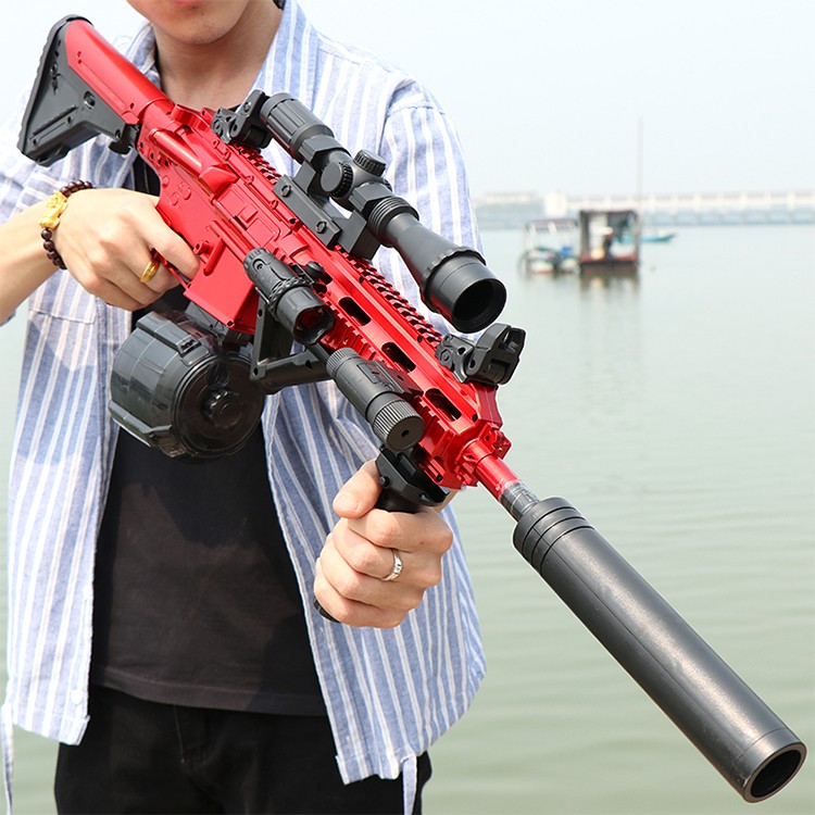 玩具枪m416鲨鱼嘴m4a1吃鸡突击步抢儿童玩具枪8-12可发射软弹手动电动