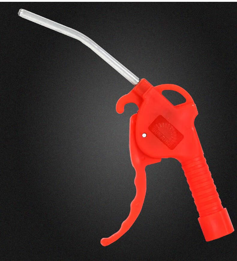 定制适用精品吹尘枪吹吹风枪喷气动高压尘吹抢除尘吹灰尘吹气工具红色