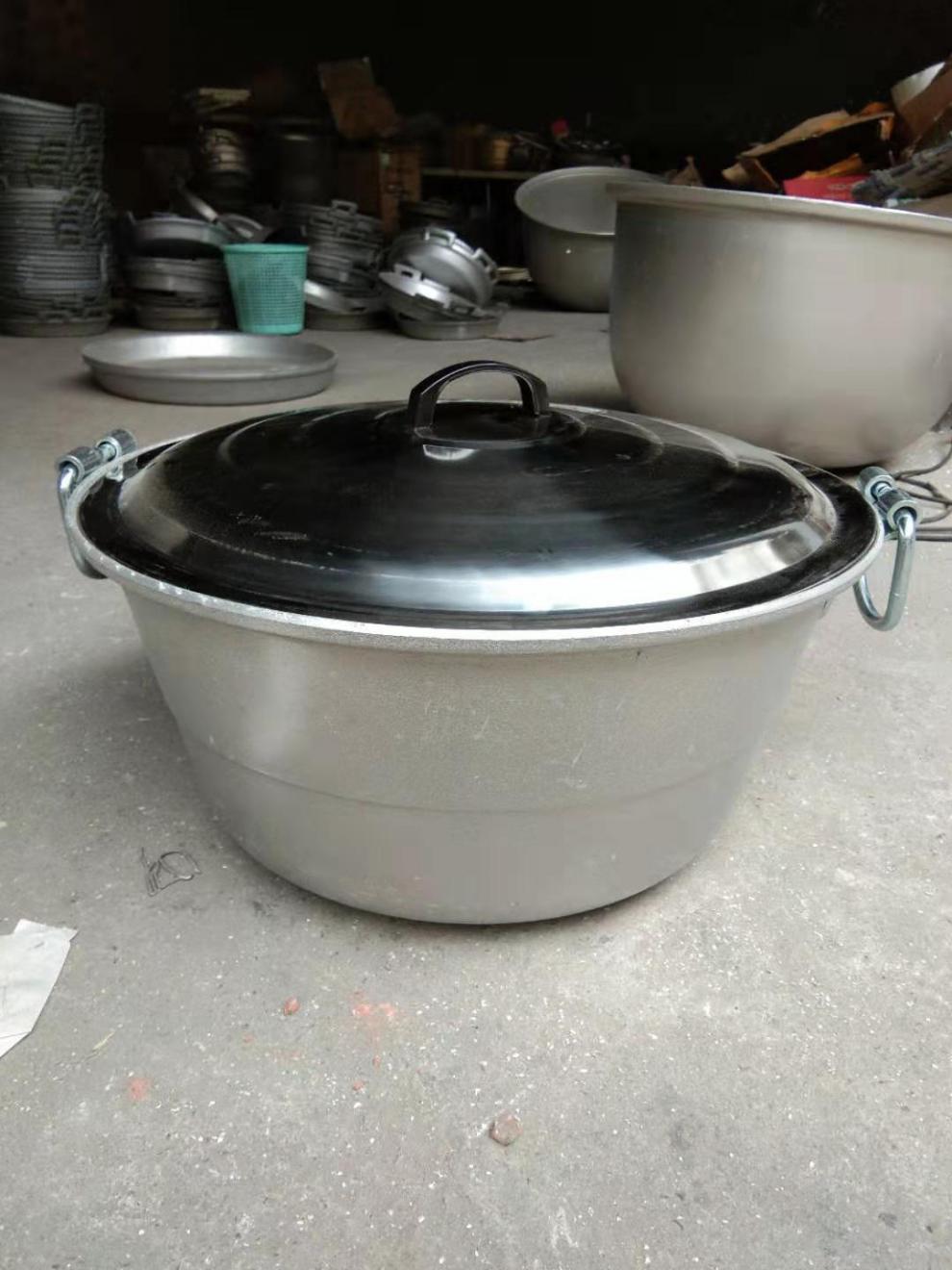 锅老式加厚铝锅生铝锅胡辣锅 67公分加厚不带盖不带蒸片【图片 价格