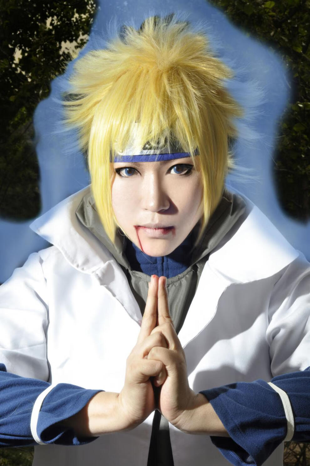 【京品】四代目火影披风火影忍者 波风水门cosplay 上忍服装四代目