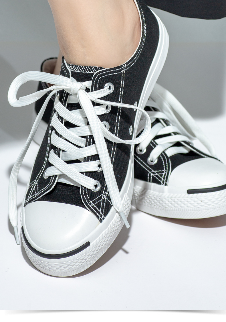 小白鞋鞋带适配耐克匡威aj1空军一号af1篮球鞋扁平男女帆布鞋绳黑白色