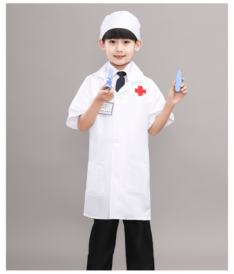儿童医生服装儿童小医生服装玩具套装女童大褂过家家表演服角色扮演