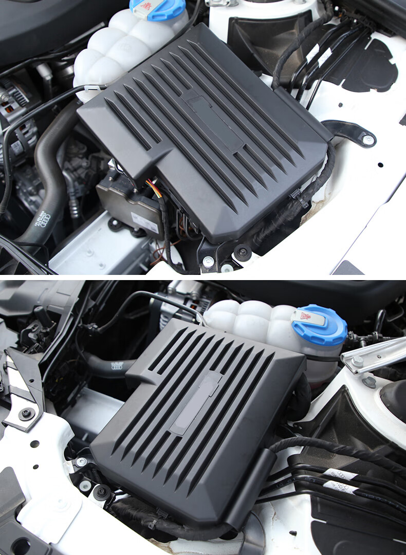 适用于19/20/21款奥迪a4l/a6l/q5l发动机电脑保护罩防尘罩挡板改装
