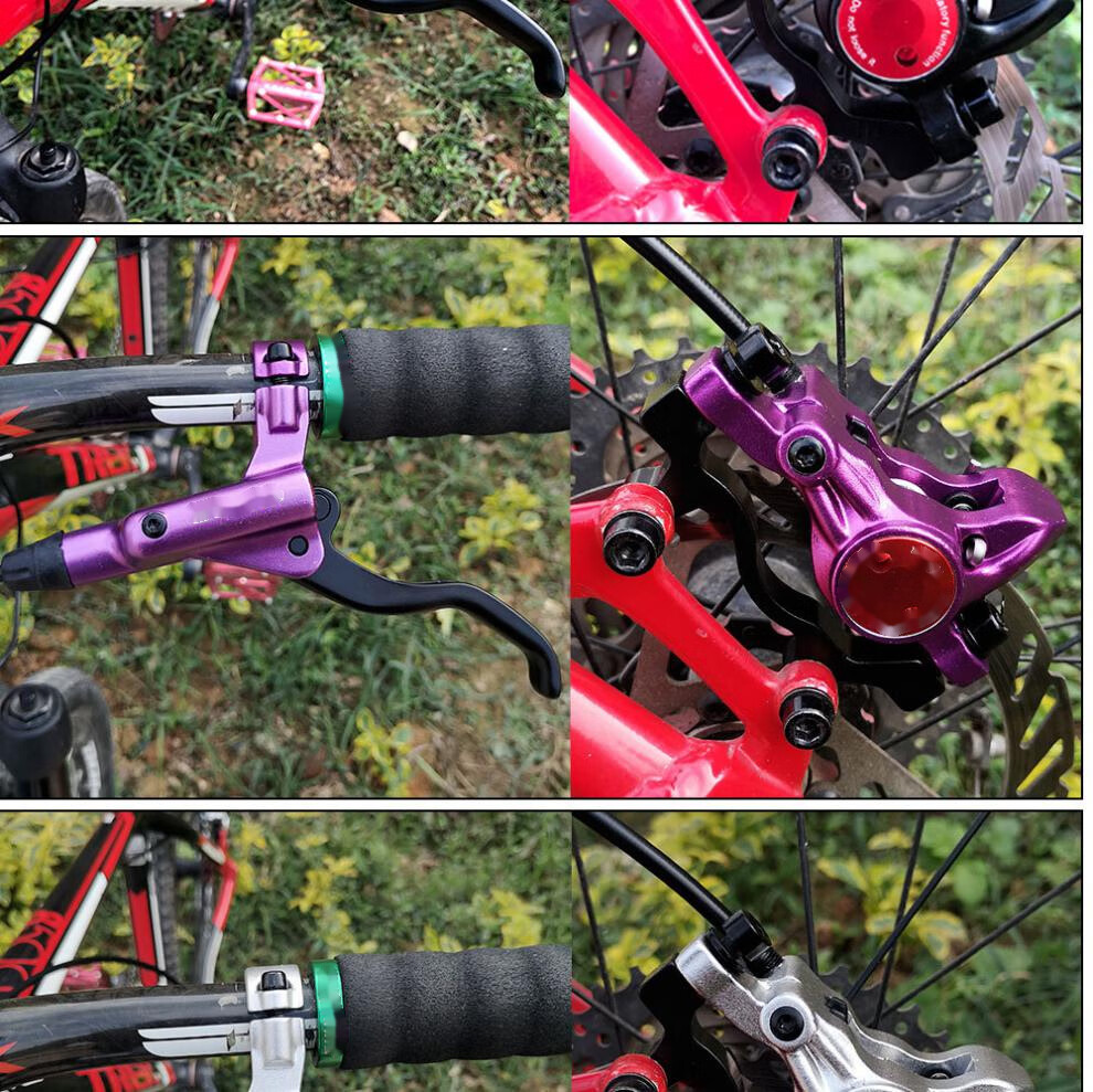 油刹山地车油碟油压碟刹器自行车油管刹车器 hb875金色【前刹】【图片