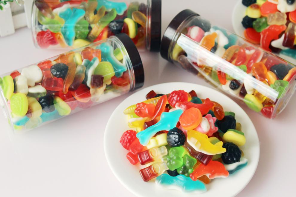 可乐味橡皮糖 qq软糖 汽水果汁软糖零食微商 2瓶混合橡皮糖【图片 价