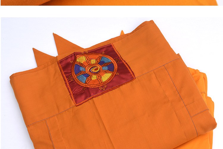 藏族披风 藏族喇嘛服饰用品大片袈裟披单和尚披风居士服僧衣涤棉法衣