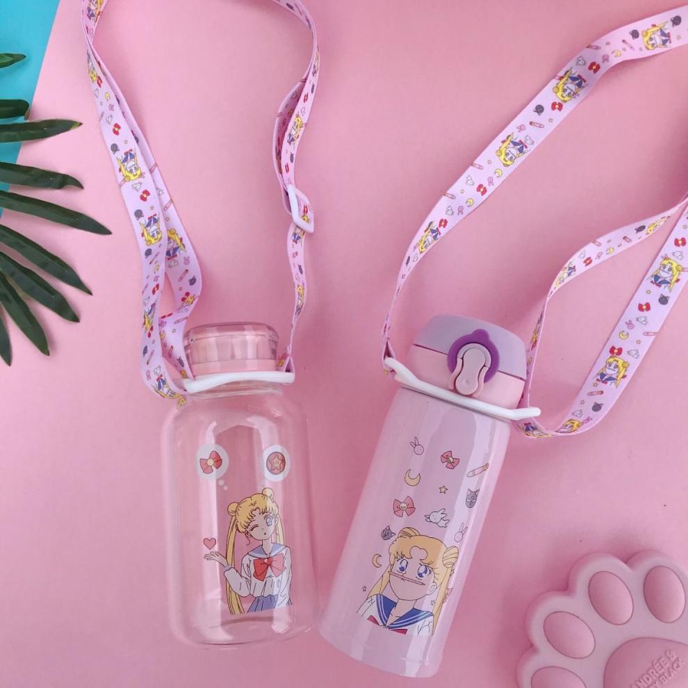 抖音同款水杯带子保温杯背带绳子饮料矿泉水瓶塑料杯子扣通用硅胶斜跨