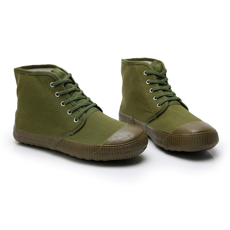 干活穿的解放劳保鞋特大码加大号高帮加宽加肥黄胶鞋低邦女耐磨 解放