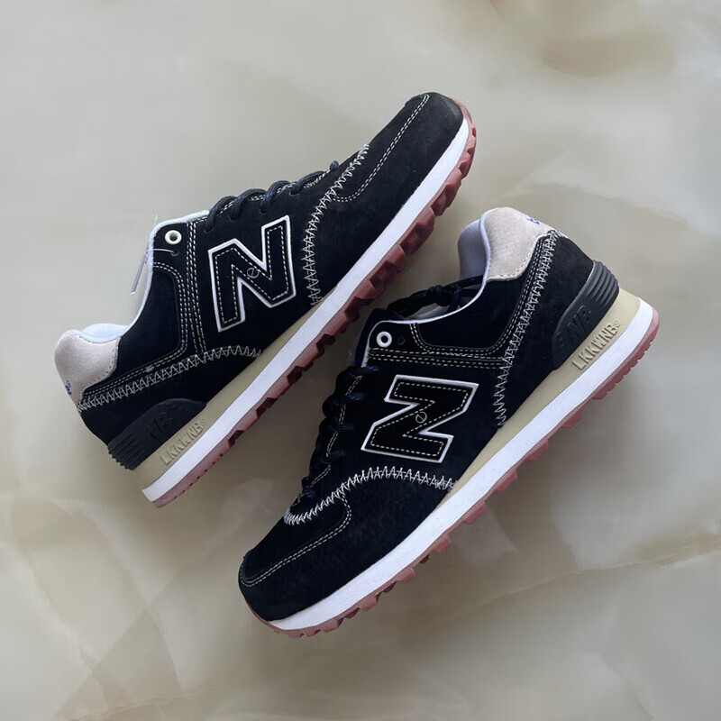 新百伦nb男鞋冬季iu女鞋百搭透气鞋情侣优雅风跑步鞋【商场同款】 炭