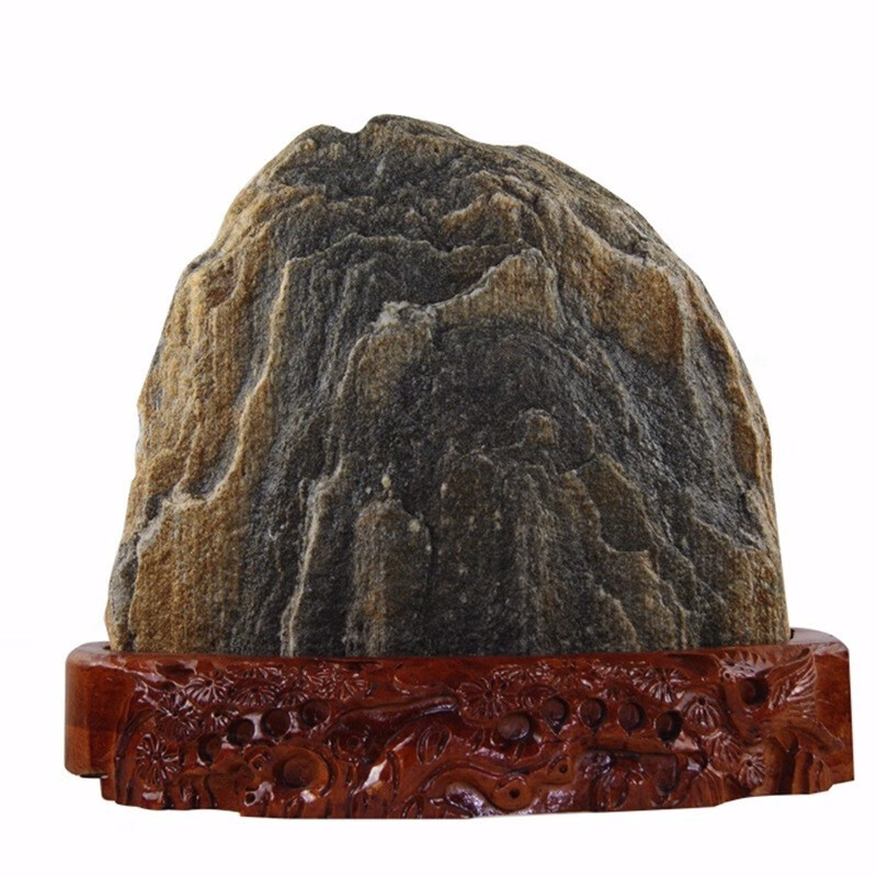 泰山石敢当原石风水石头补缺角靠山石客厅办公室假山摆件送领导开业