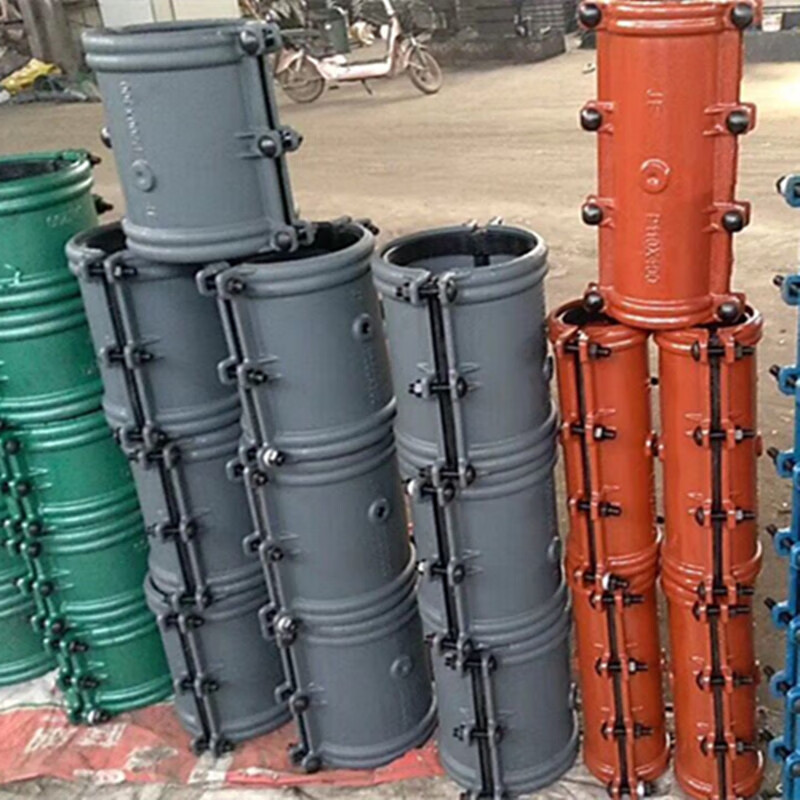 管道抢修pe管哈夫节抢修器水管堵漏器 球墨铸铁加长抱箍 快速接头 dn