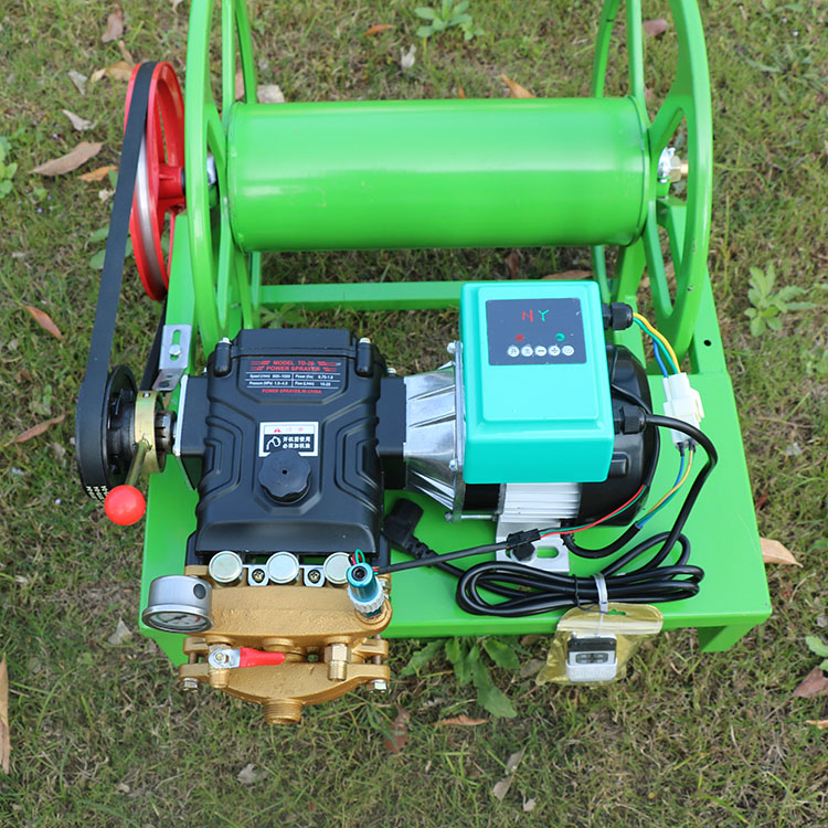 电动三轮车打药机喷药机48v60v遥控自动收管器喷雾器高压农用新式72v