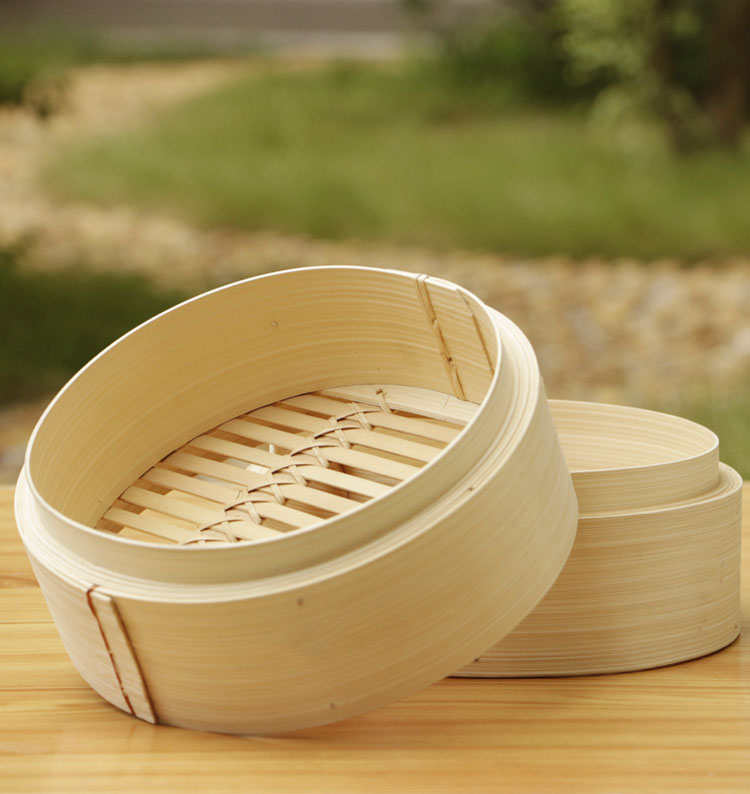 挽醉风小蒸笼竹制家用小蒸格竹蒸屉小笼包子常规商用小笼包蒸饭笼竹屉