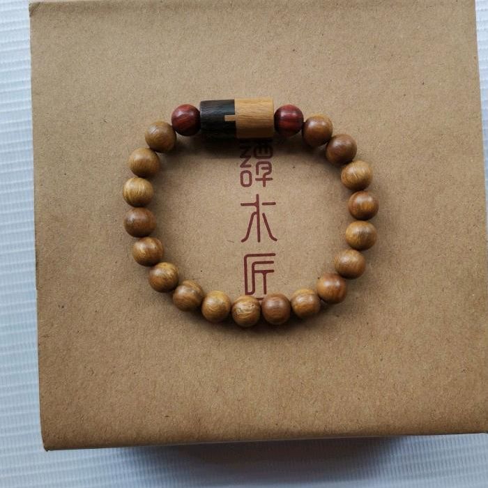 手串情侣手珠一半一伴礼盒绿檀木手串情人节新品一半一伴男款