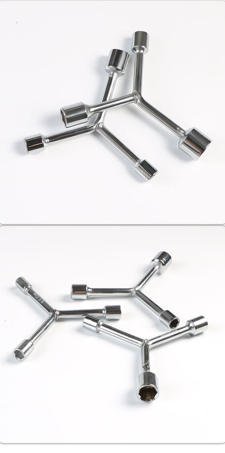 德克邦三叉套筒扳手单个加长y型多功能人字三角套桶汽修工具工业级长