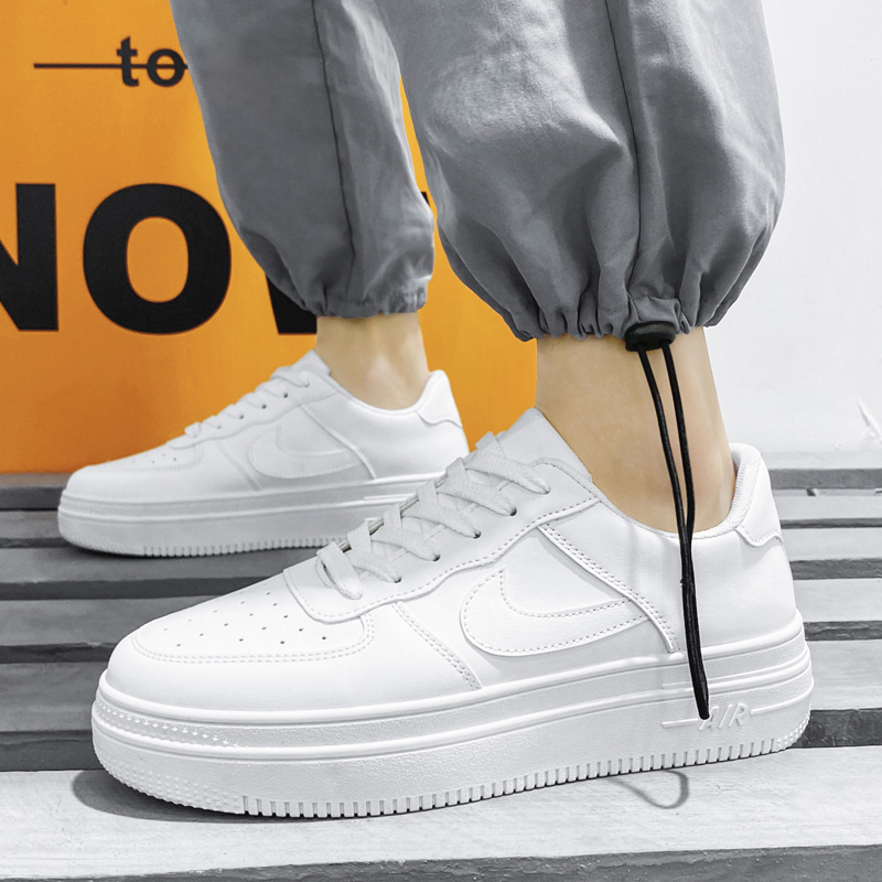 aj男鞋官网空军一号低帮板鞋2022夏季小白运动休闲鞋男白色21a0144