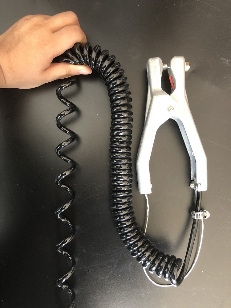 静电夹报警器夹子夹油罐车用接独立式防爆静电接地钳 防爆单夹(三铜针