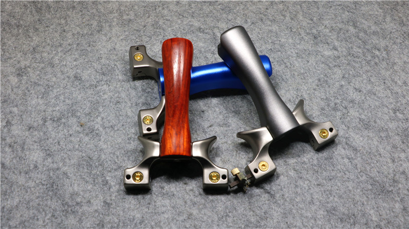 户外专用弹弓成人竞技木把实木440c不锈钢扁皮传奇2020快压弹工器野外