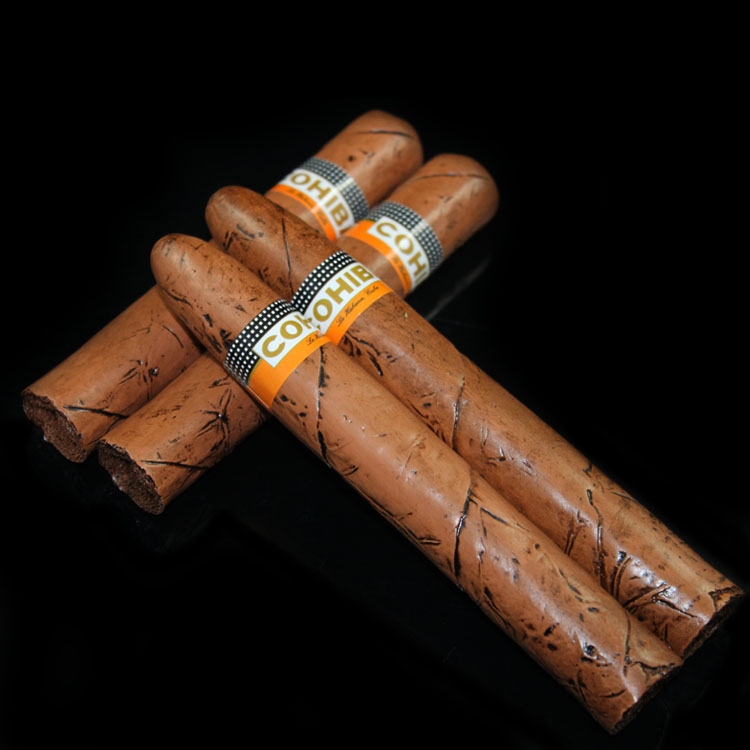 假烟戒烟用的假烟道具仿真烟模型树脂材料仿真雪茄烟模型雪茄摆件古巴