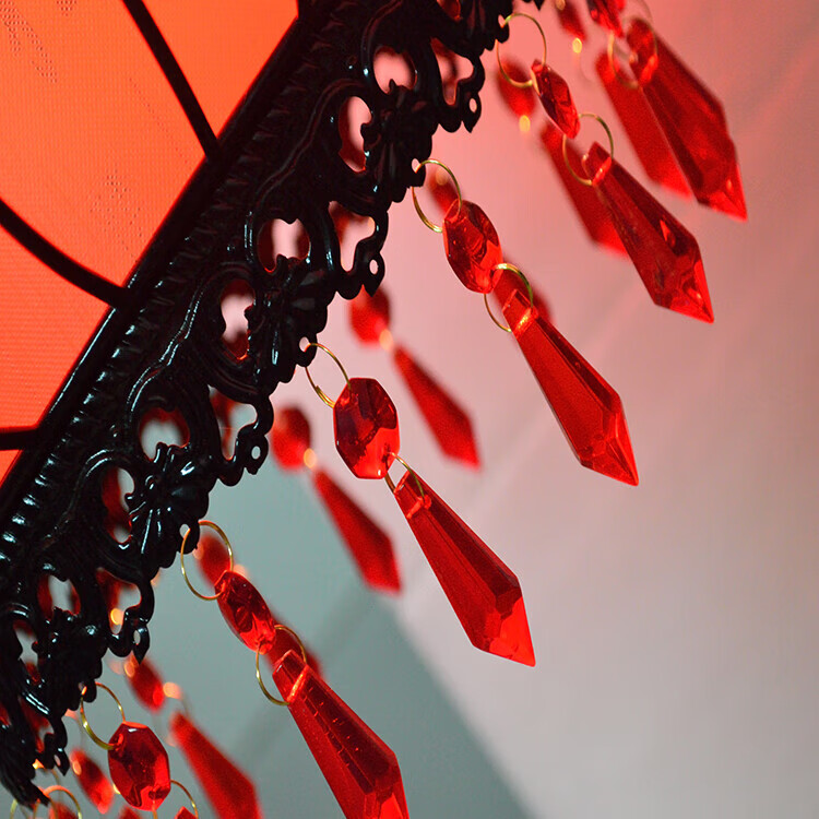 雷士照明旗舰官方店同款新中式铁艺红灯笼吊灯仿古饭店过道花灯户外