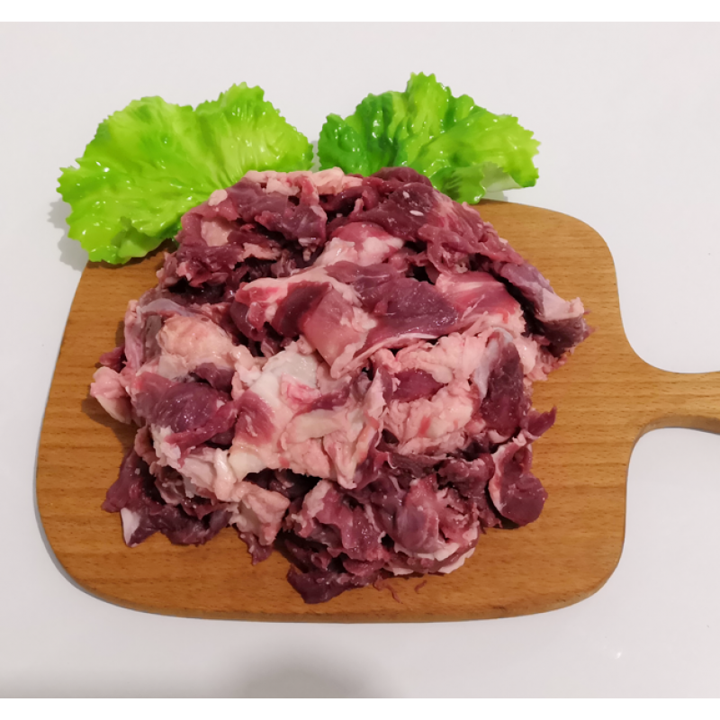 黄牛新鲜牛碎肉剔骨肉饺子馅包子馅丸子边角料500g