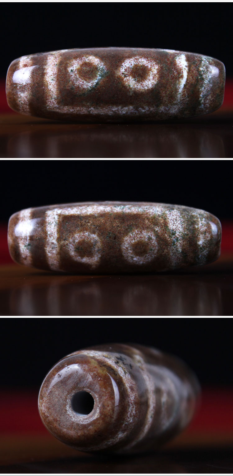 女朋友礼物天珠天然九眼好货原矿西藏老天珠 三眼九眼天珠老矿天珠