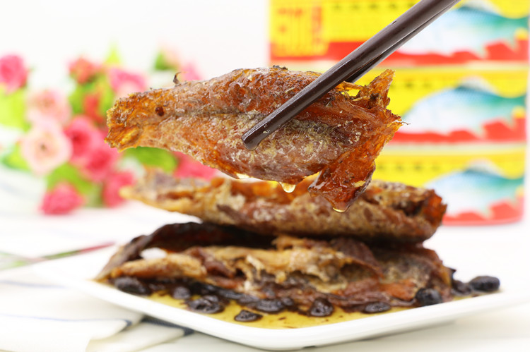 广东特产豆豉鲮鱼罐头豆鼓鱼香辣豆豉鱼凤尾鱼罐头即食鱼肉豆豉鲮鱼