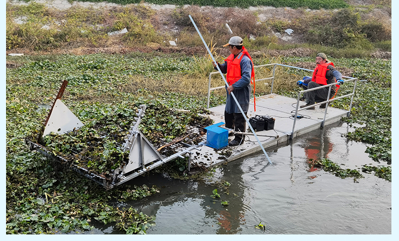 【指尖跳优选】河道清理保洁船割草船水下割草机收割水草打捞水下割草