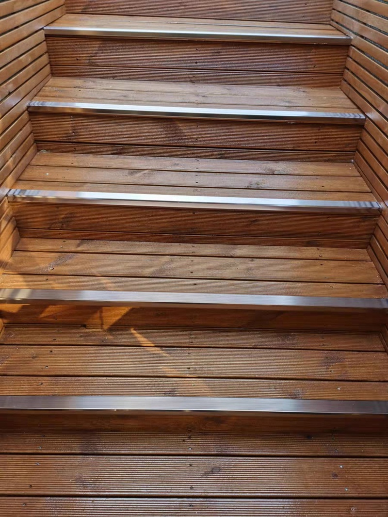 木地板扣条钛合金加厚铝合金楼梯条大理石踏步收边条钛金直角压条瓷砖