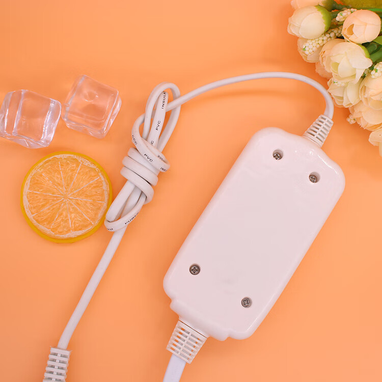 电热毯开关控制器配件单人双人电褥子单控双控定时调温开关彩虹乳白色