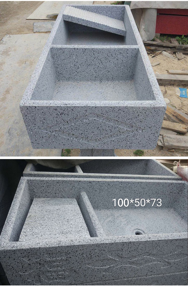 水泥洗衣池户外洗衣台盆带搓板一体式阳台家用组合仿大理石水磨石 长