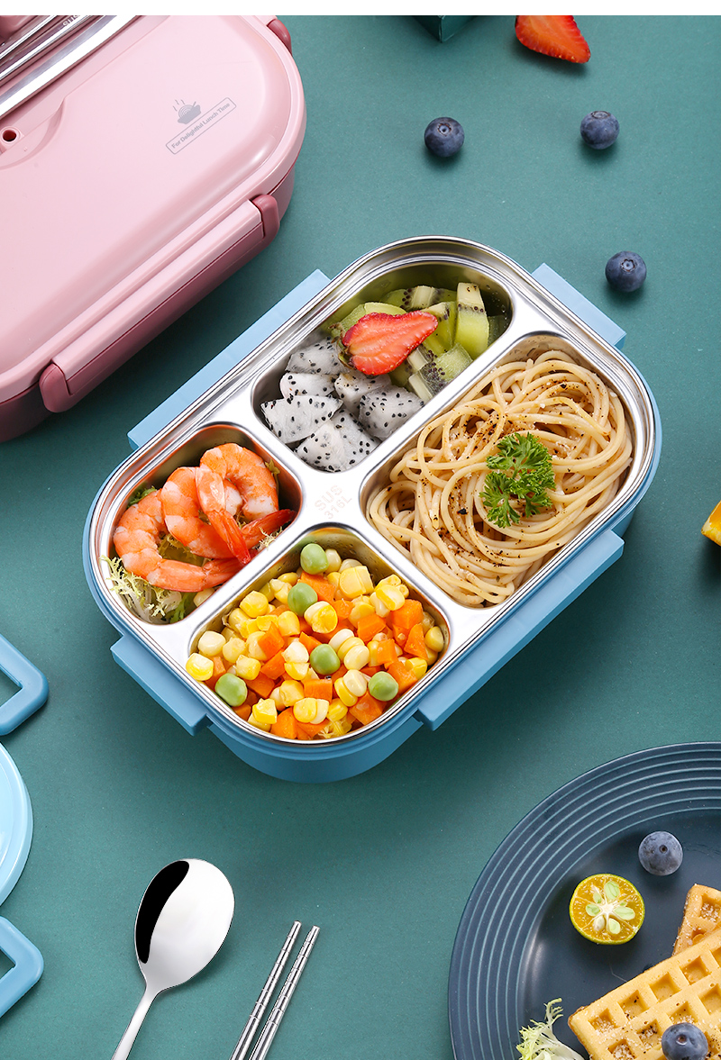 316不锈钢保温饭盒小学生专用儿童食堂打饭午餐盒分格便当盒吃饭用的